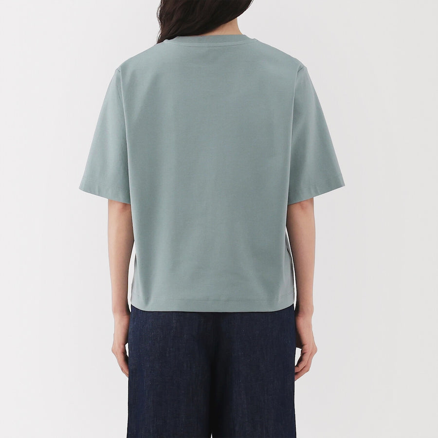 W's Cool touch crew neck wide-fit S/Slv T-shirt WhiteXS