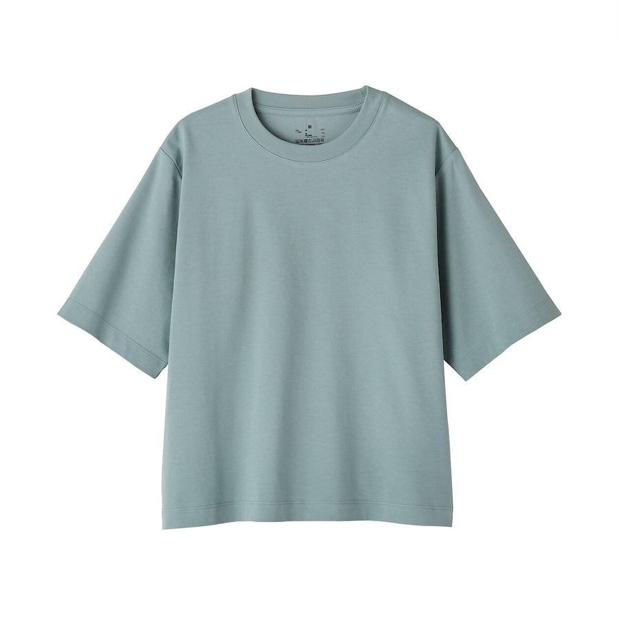 W's Cool touch crew neck wide-fit S/Slv T-shirt WhiteXS