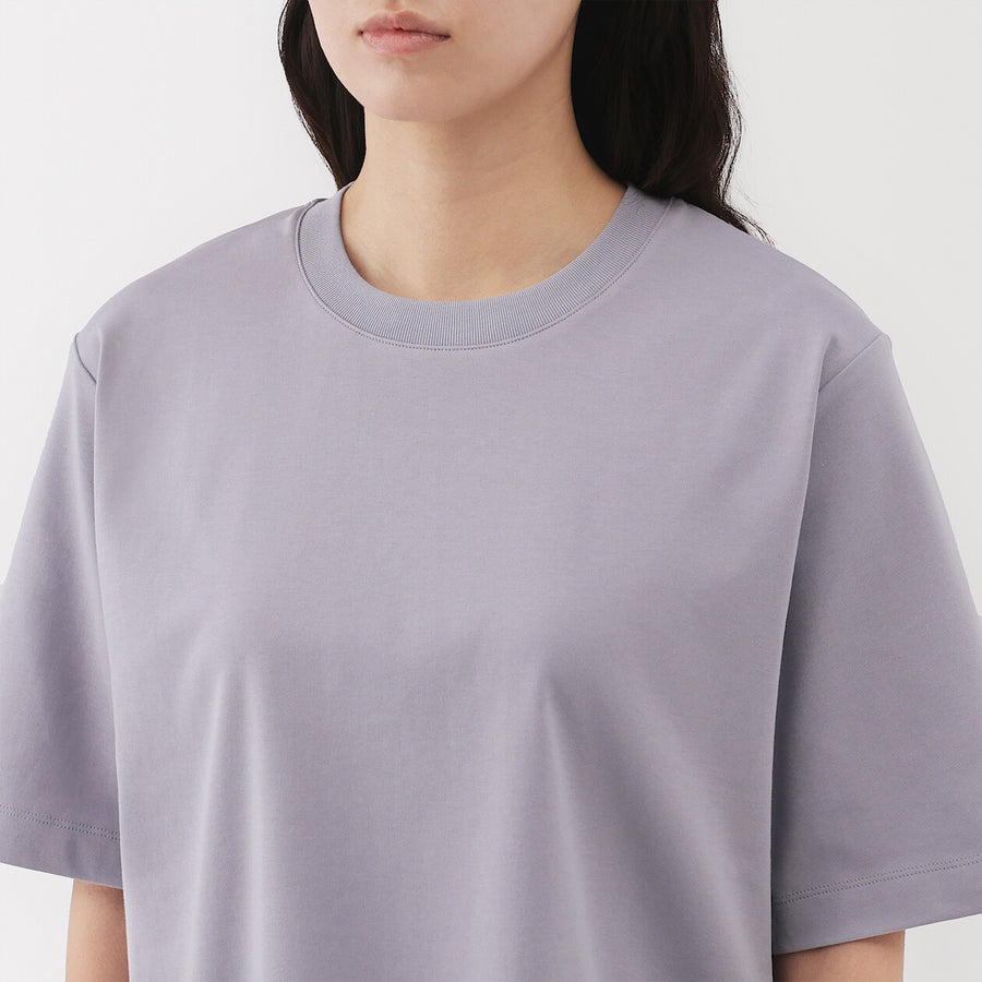 W's Cool touch crew neck wide-fit S/Slv T-shirt WhiteXS