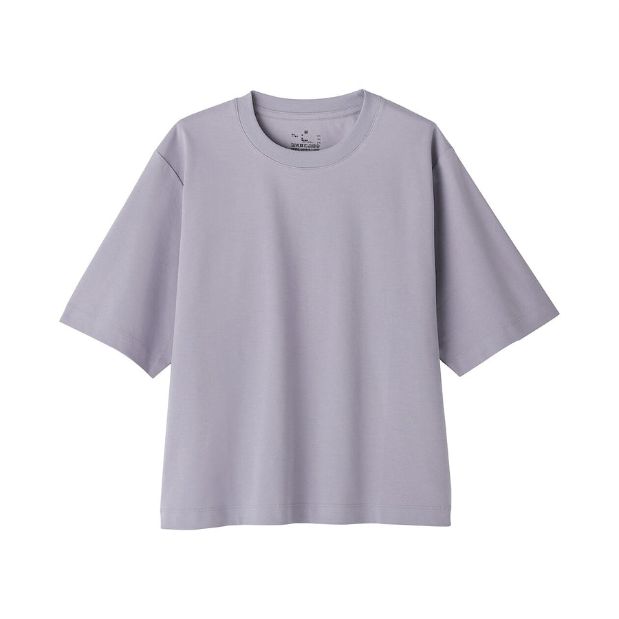 W's Cool touch crew neck wide-fit S/Slv T-shirt WhiteXS