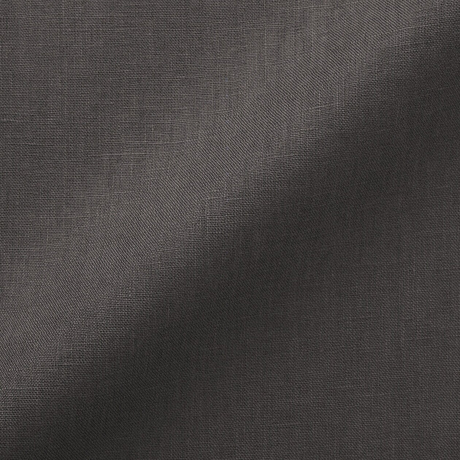 W's Washed linen Easy wide pants Charcoal greyXS