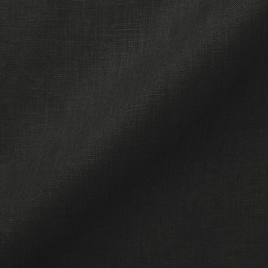 W's Washed linen Easy wide pants Charcoal greyXS
