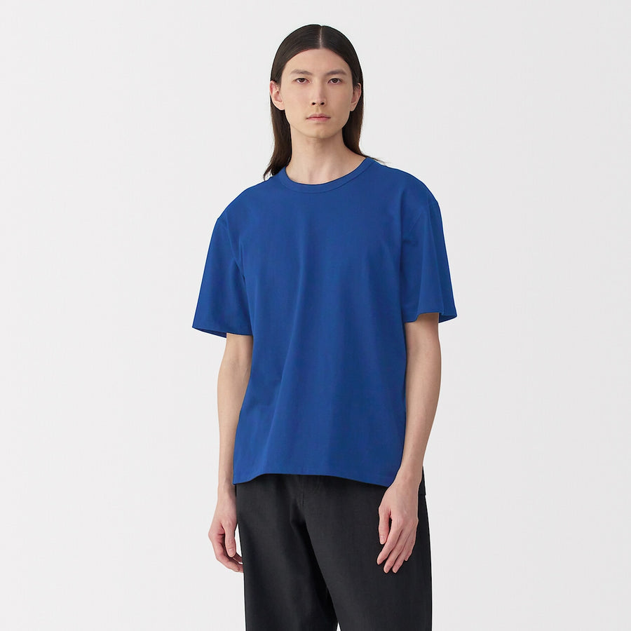 M's knitted by traditional method crewneck SS T-shirtWhiteS
