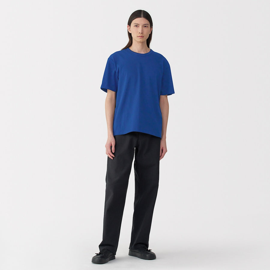 M's knitted by traditional method crewneck SS T-shirtWhiteS