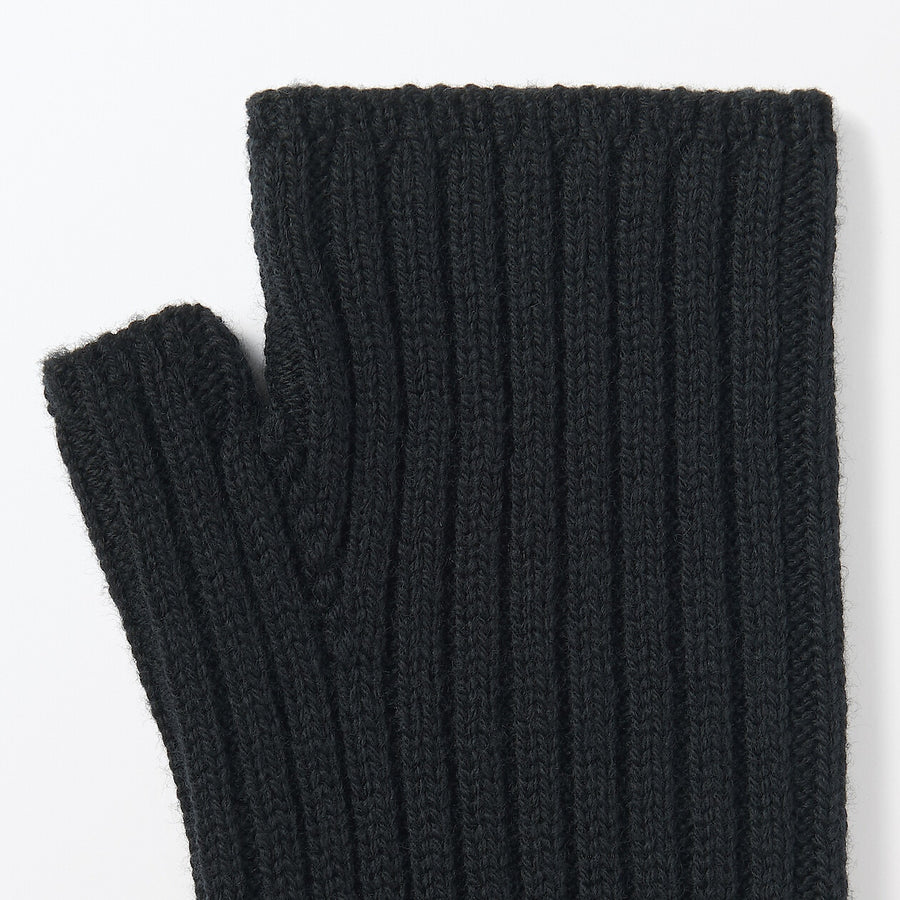 Buy MUJI Unisex Merino Wool Ridged Arm Warmers