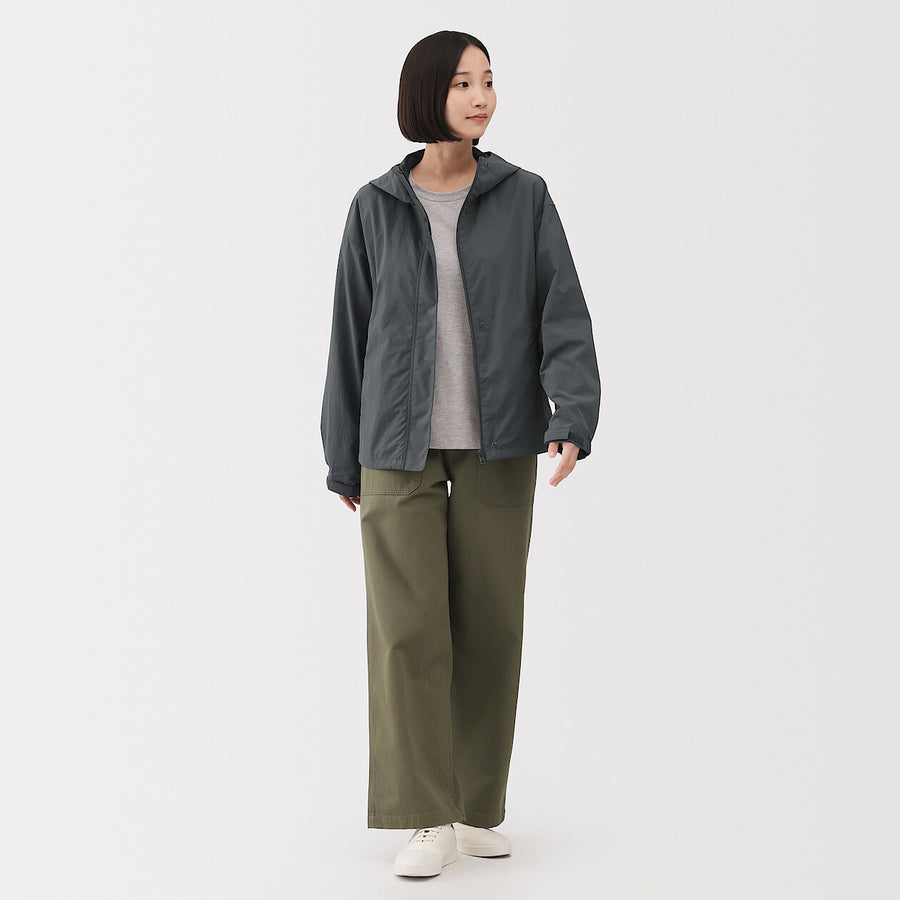 Packable Water Repellent Hooded Jacket