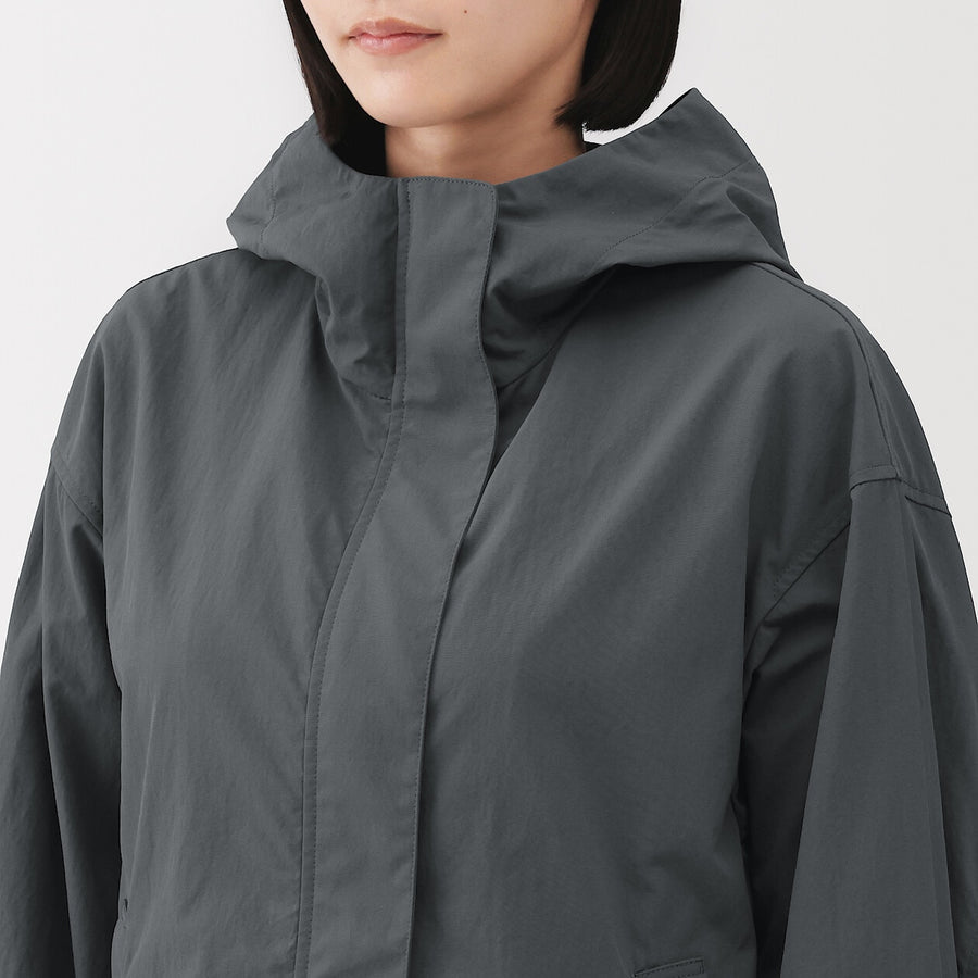 Packable Water Repellent Hooded Jacket