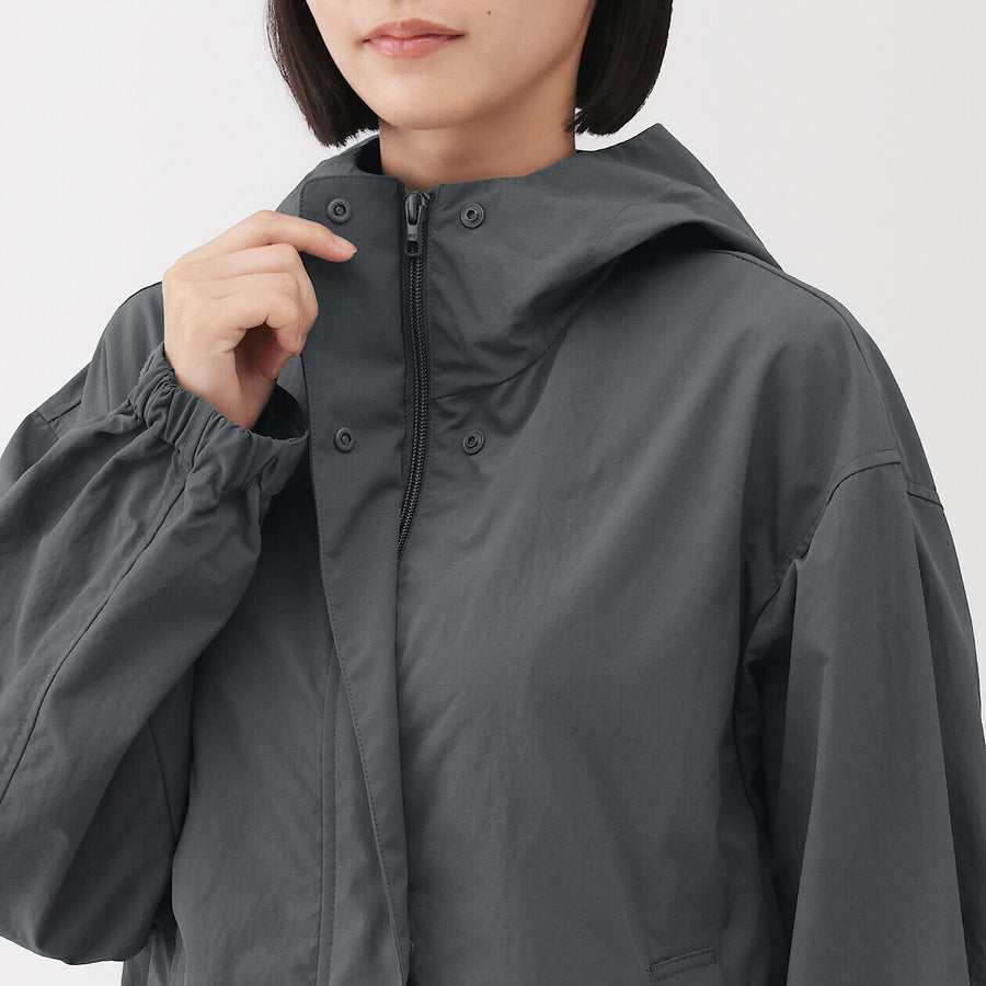 Packable Water Repellent Hooded Jacket
