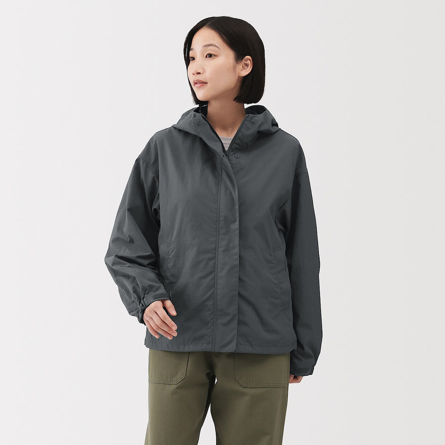 Packable Water Repellent Hooded Jacket