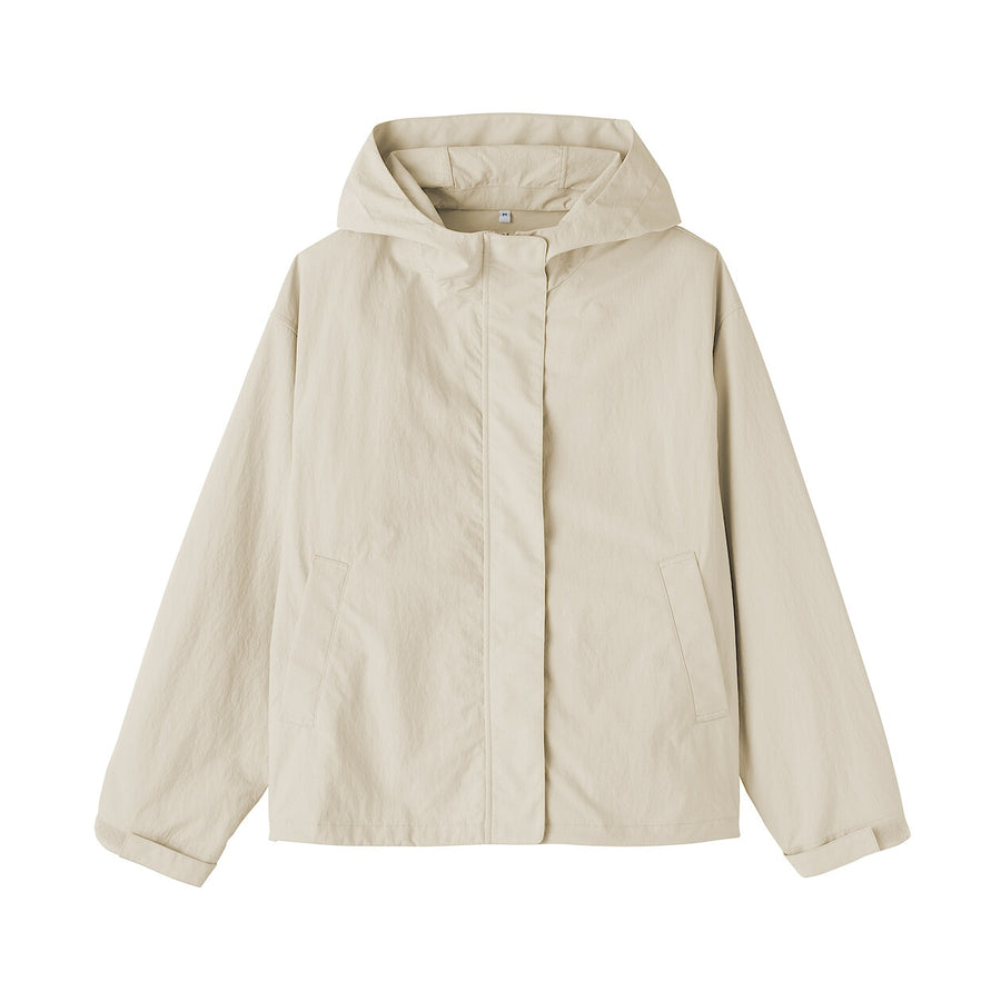 Packable Water Repellent Hooded Jacket