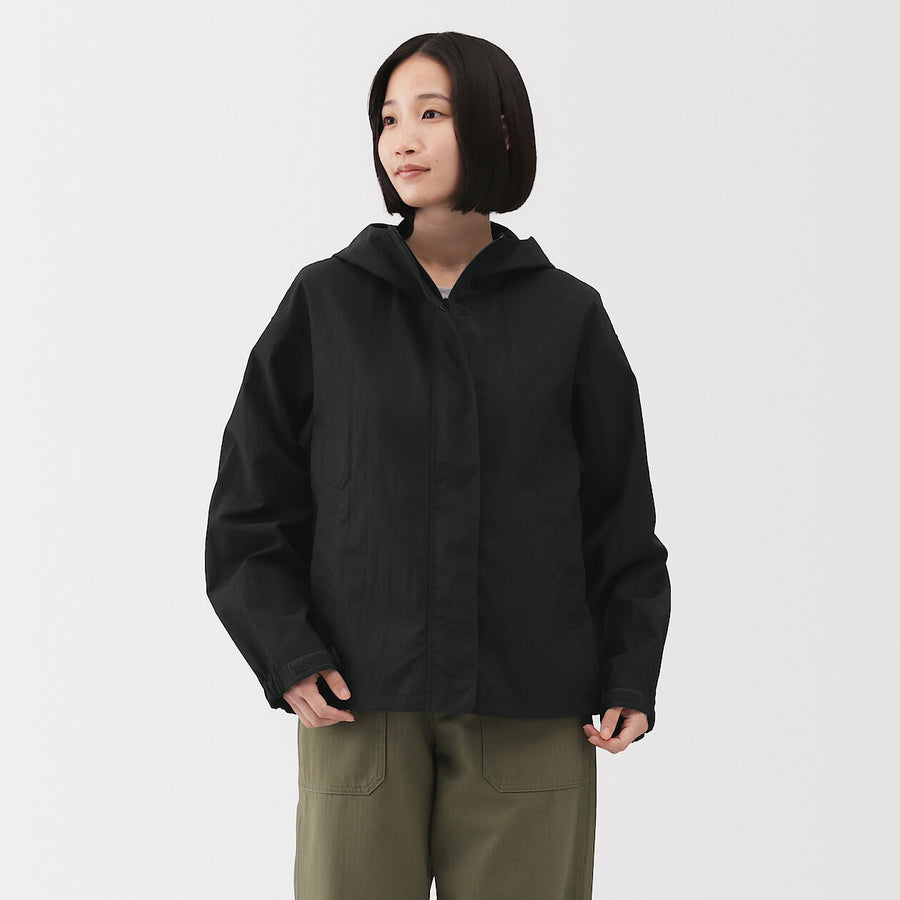 Packable Water Repellent Hooded Jacket
