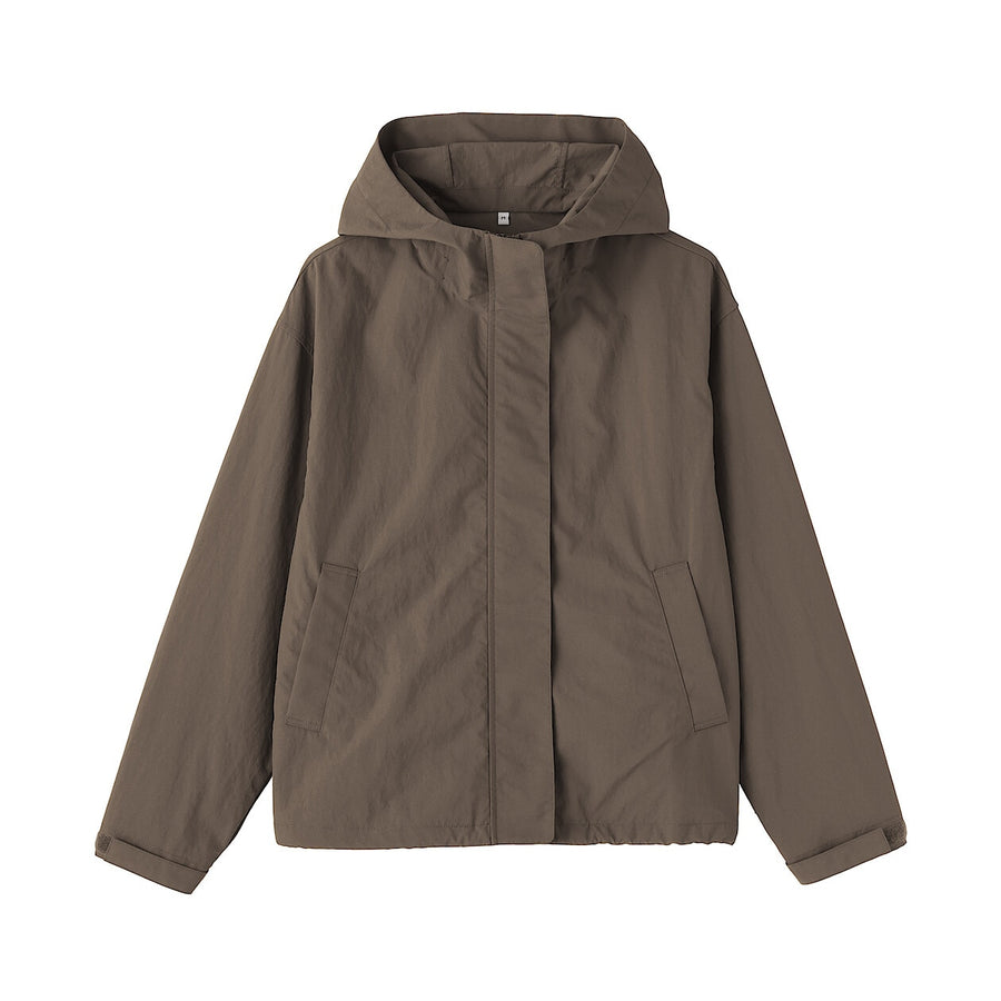 Packable Water Repellent Hooded Jacket