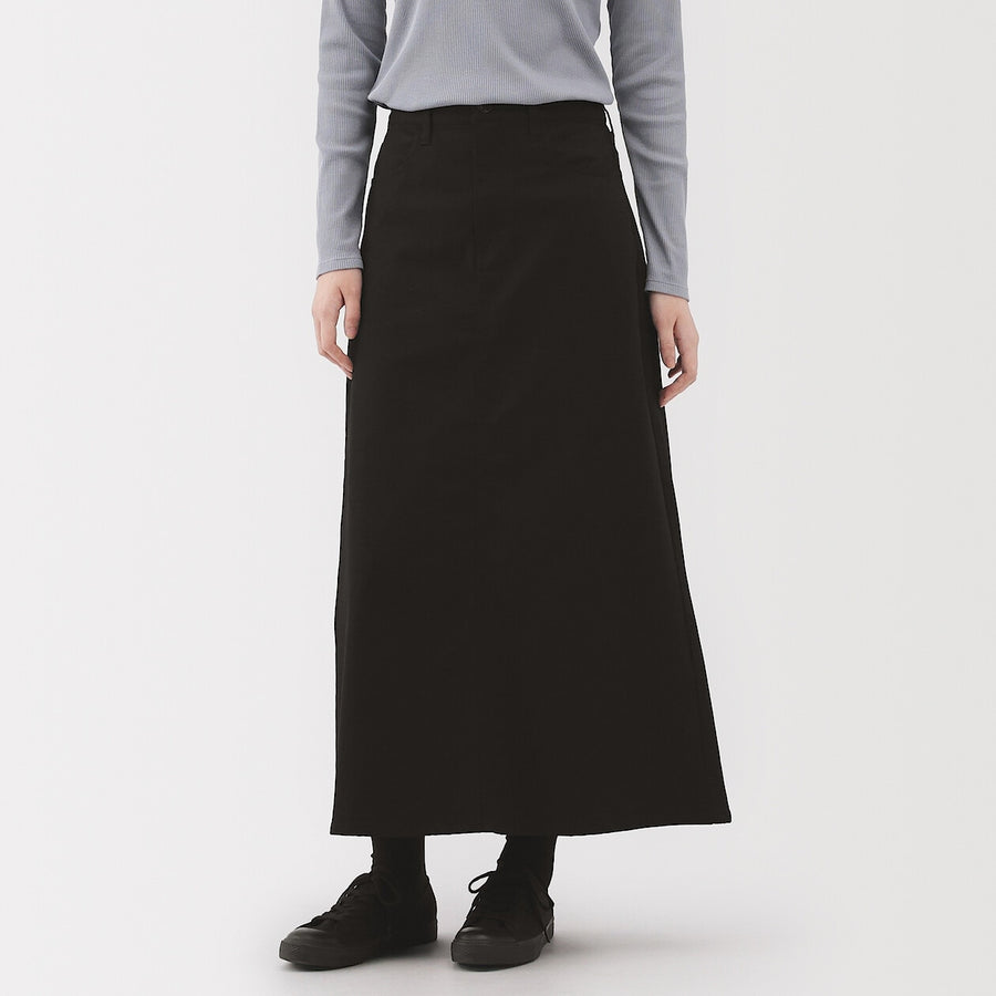W's stretch denim A-line skirt BlueXS