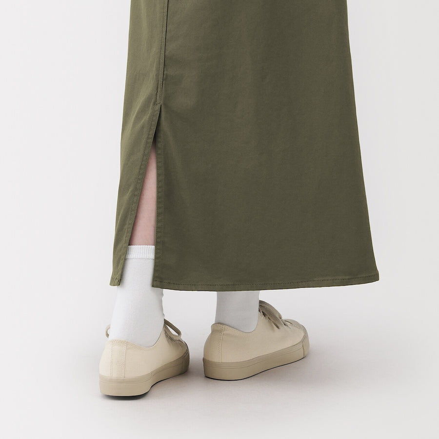 W's stretch denim A-line skirt BlueXS