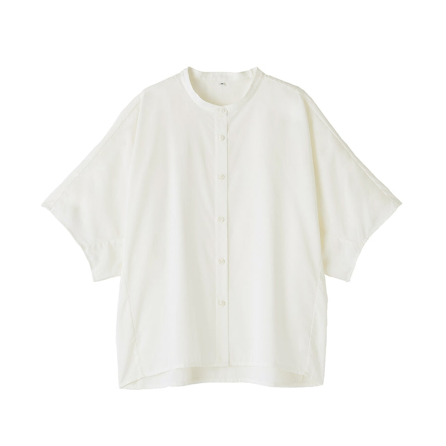 W's Lyocell blended 1/2 sleeve blouse Off whiteXS