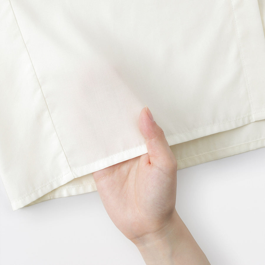 W's Lyocell blended 1/2 sleeve blouse Off whiteXS