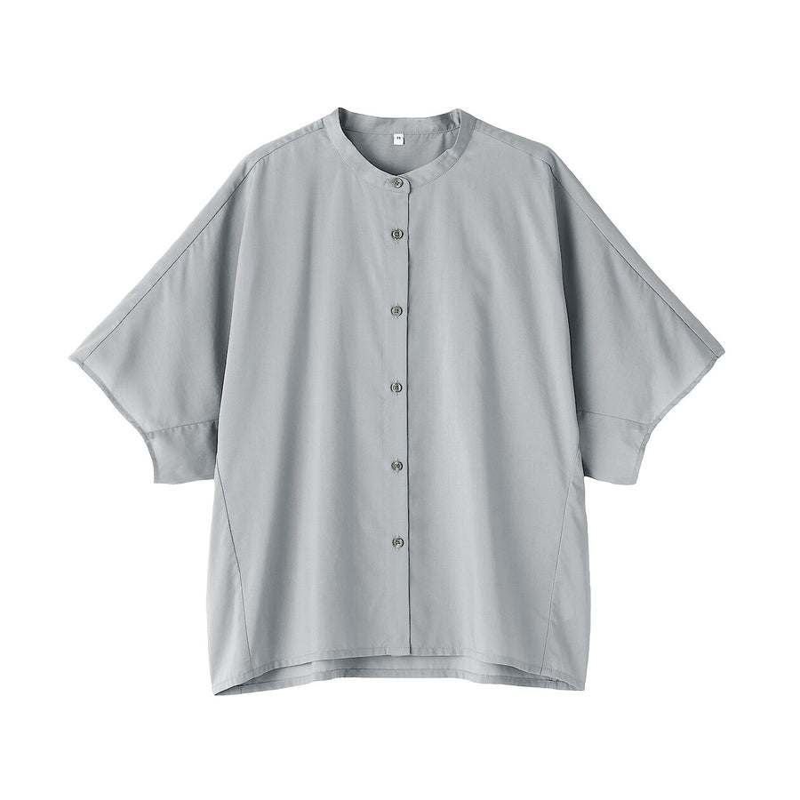 W's Lyocell blended 1/2 sleeve blouse Off whiteXS