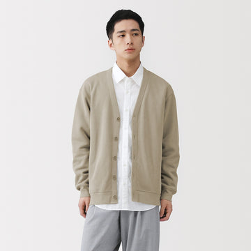 Double Knitted V-Neck Cardigan