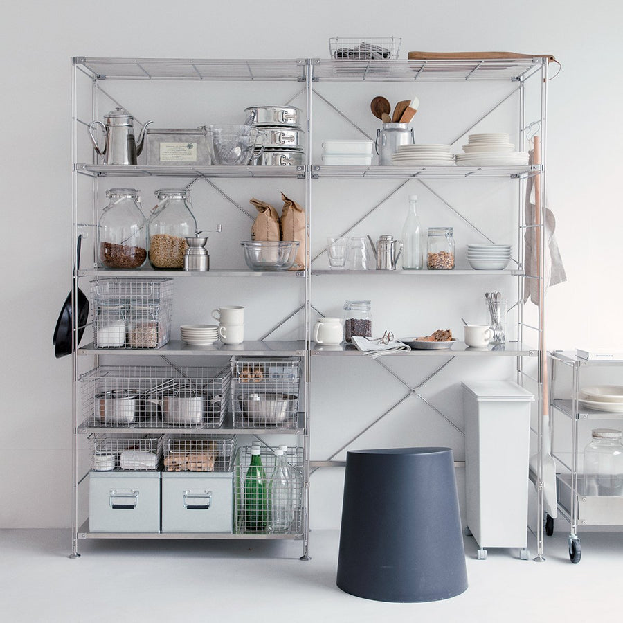 Stainless Steel Unit Shelf Set - Wide - Large