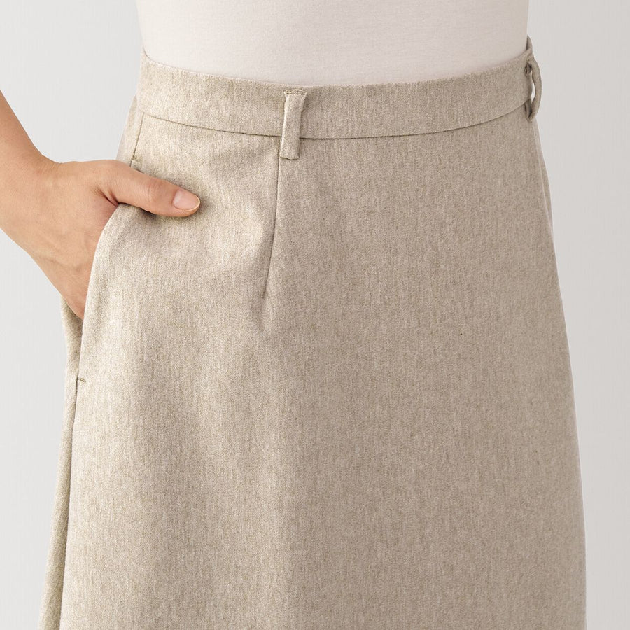 Stretch Brushed Flare Skirt