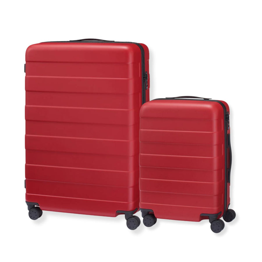 Hard Shell Suitcase 2pc Set Red