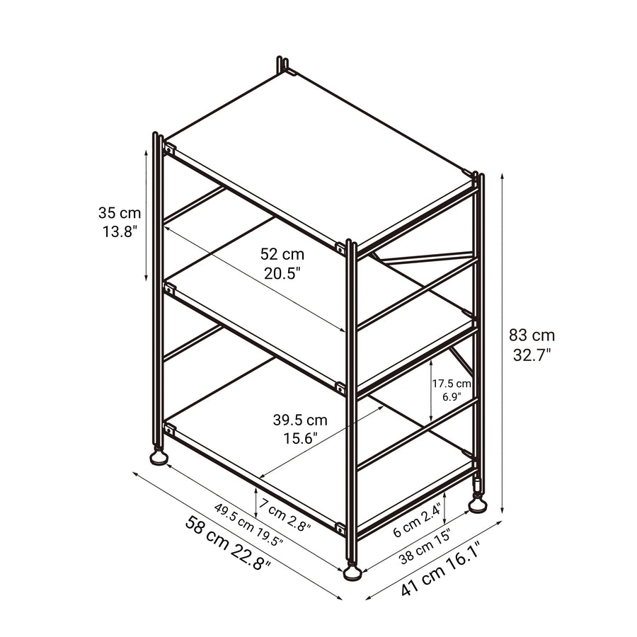 Stainless Steel Unit Shelf Set - Small