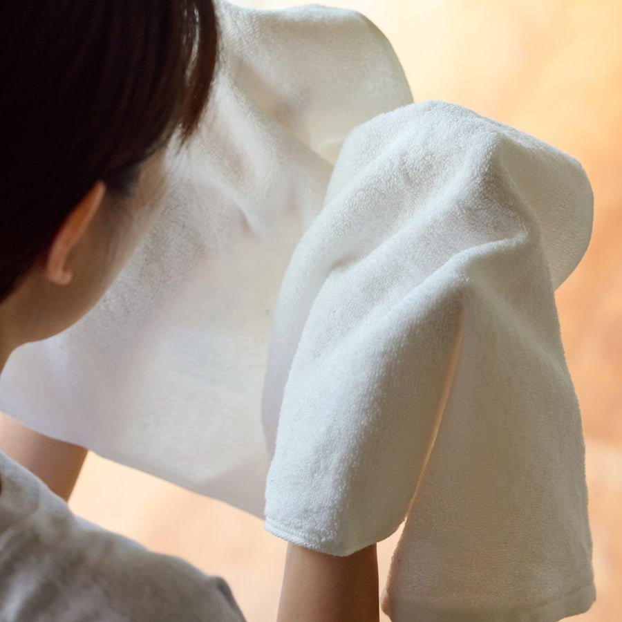 Fluffy Pile Face Towel with Loop