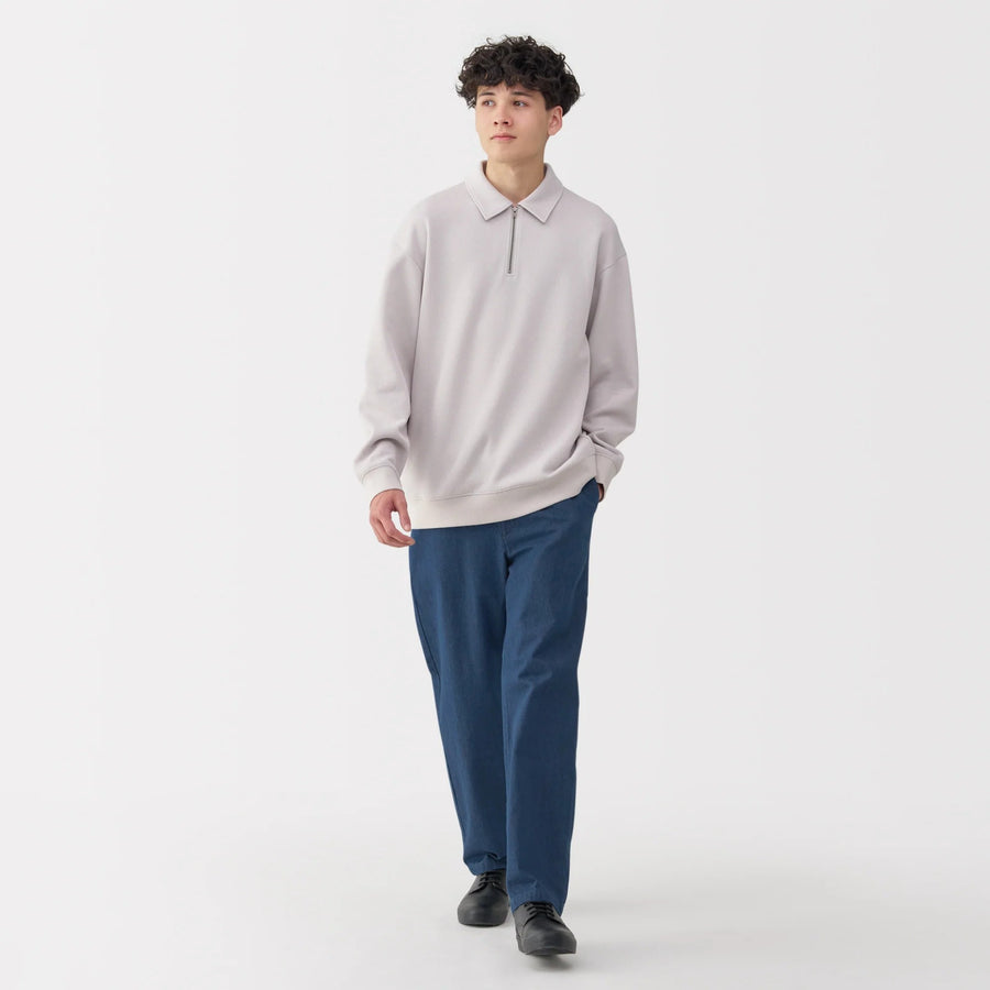 Washed Denim Easy Pants
