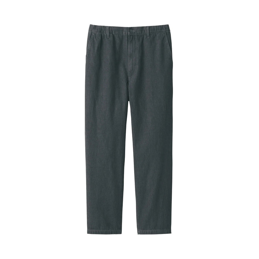 Washed Denim Easy Pants