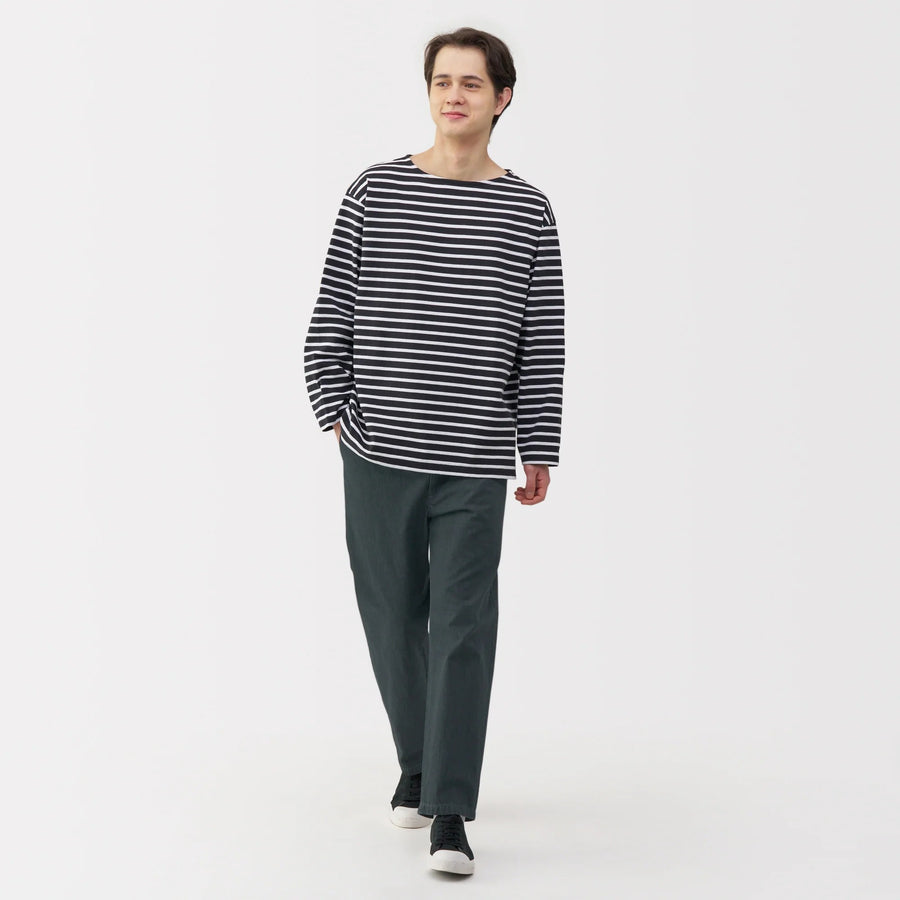 Washed Denim Easy Pants