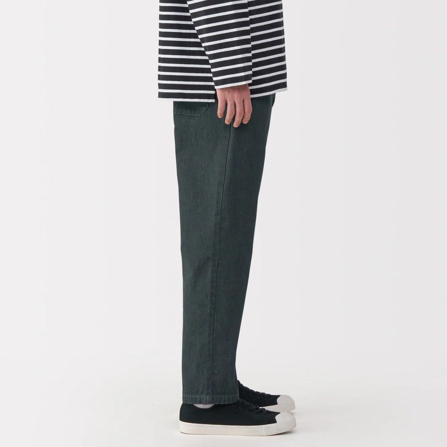 Washed Denim Easy Pants