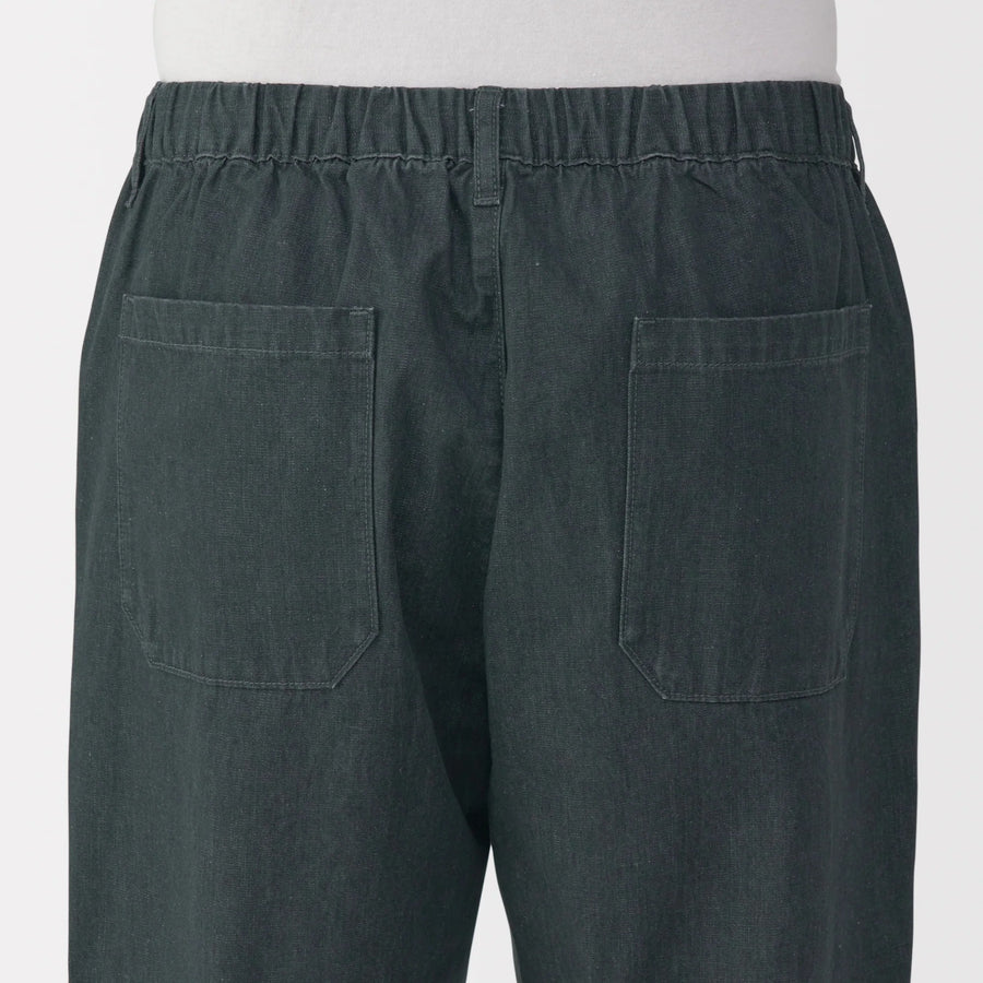 Washed Denim Easy Pants