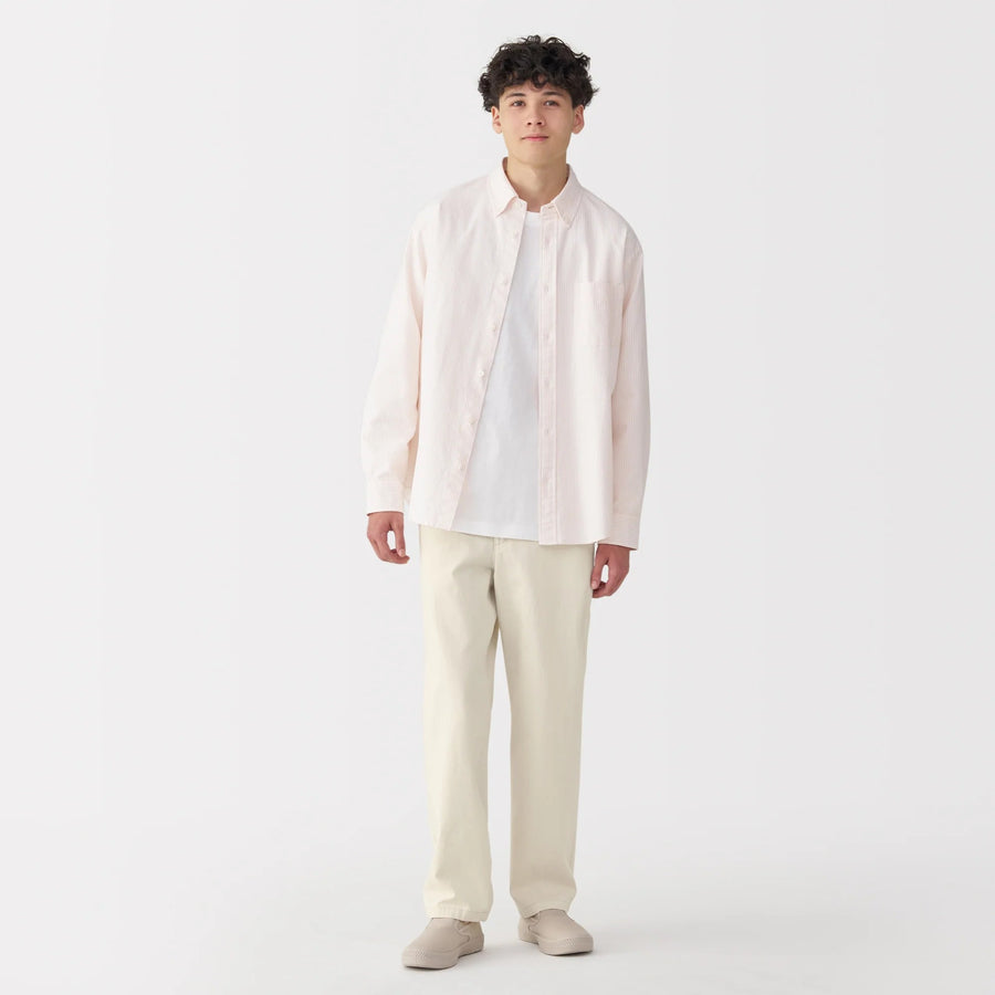Washed Denim Easy Pants