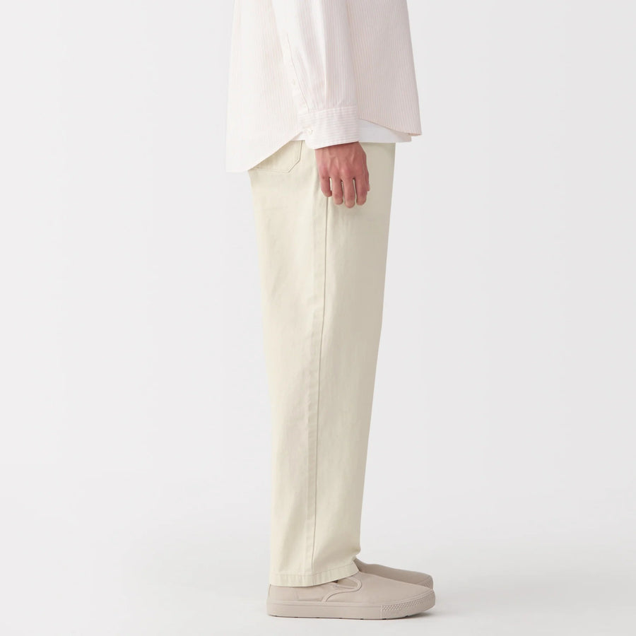 Washed Denim Easy Pants