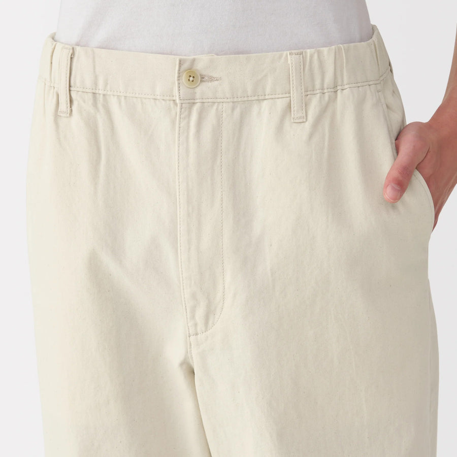 Washed Denim Easy Pants