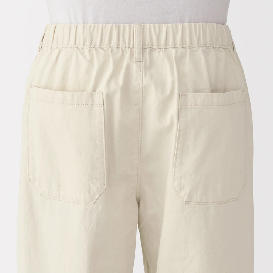 Washed Denim Easy Pants
