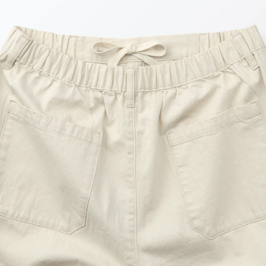 Washed Denim Easy Pants