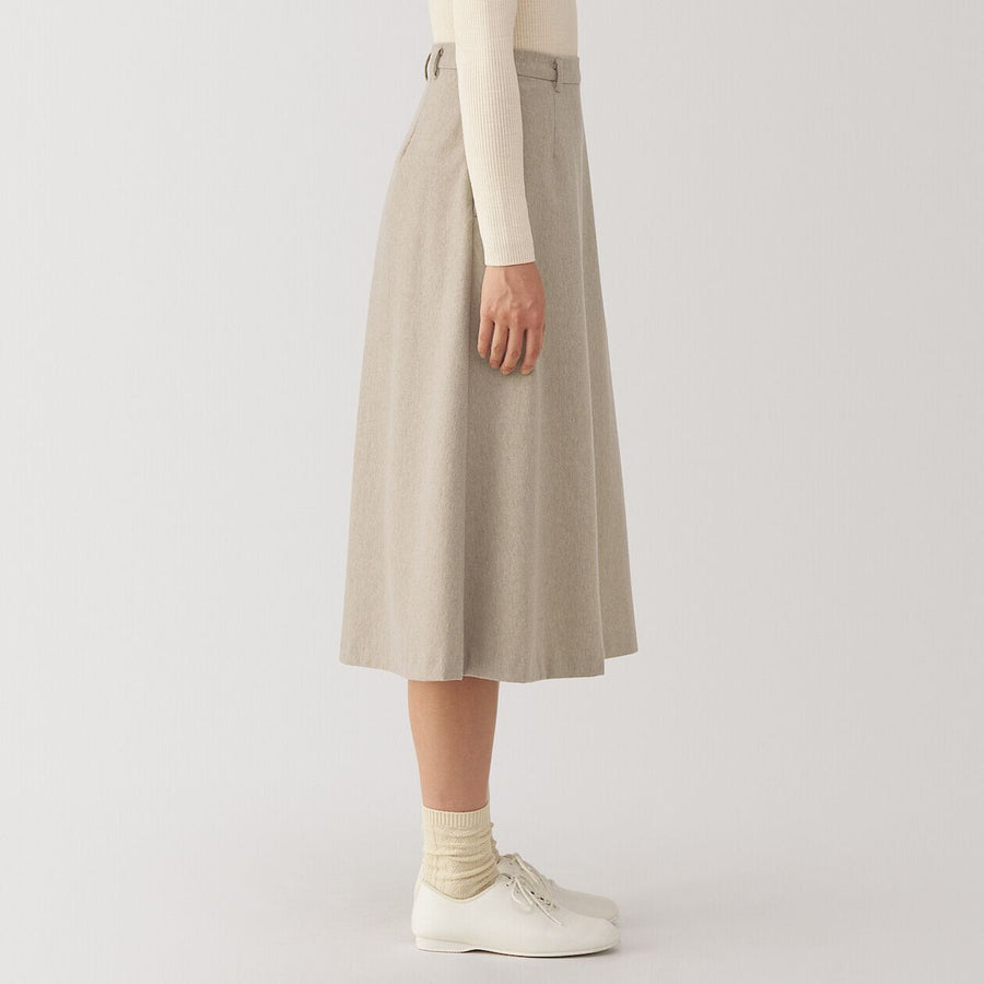 Stretch Brushed Flare Skirt