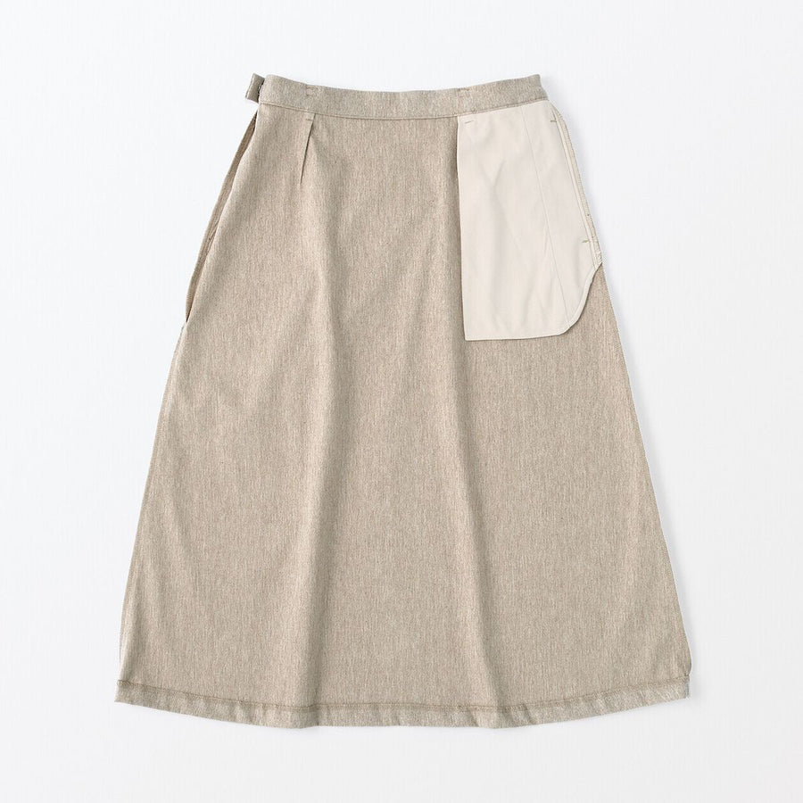 Stretch Brushed Flare Skirt