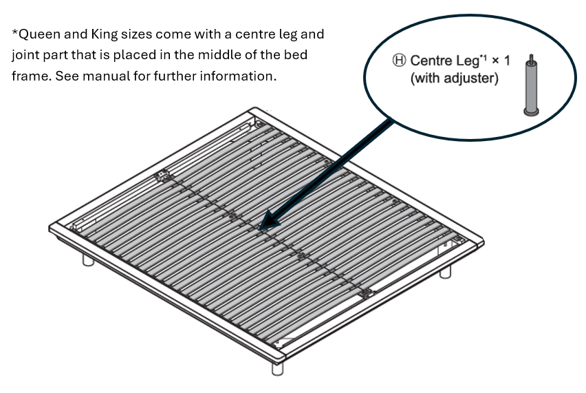 Oak Veneer Wooden Bed Frame