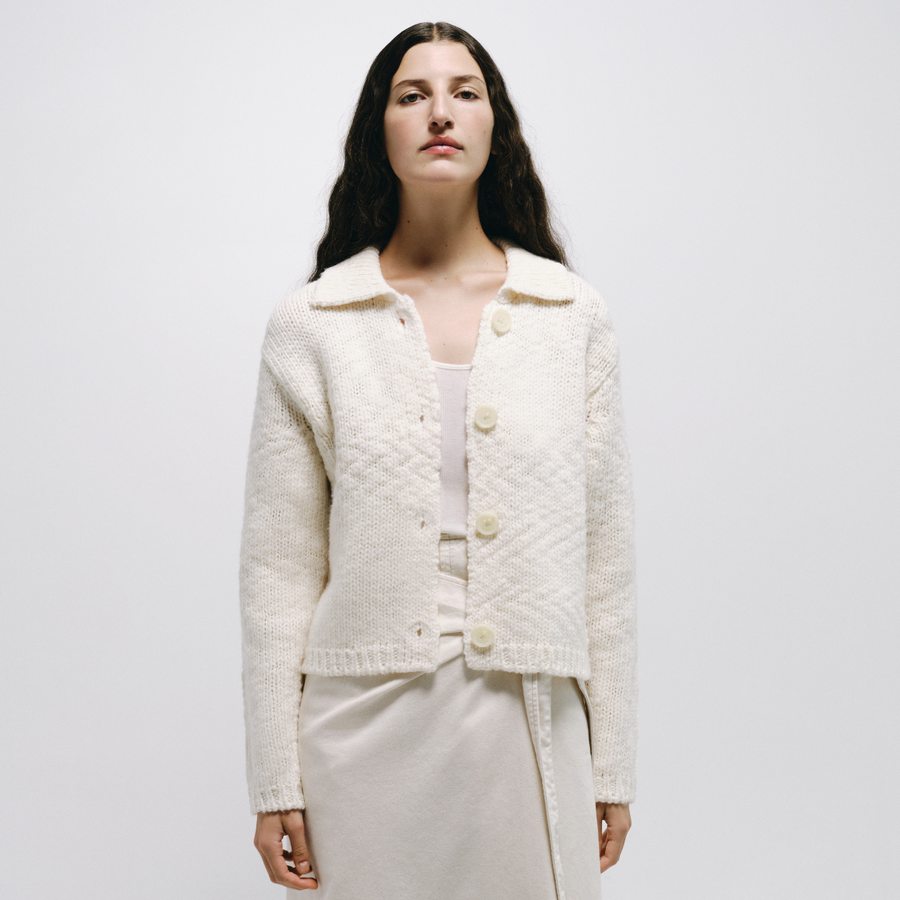 MUJI Labo Wool Collared Cardigan