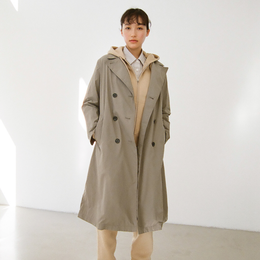 Water Repellent Trench Coat