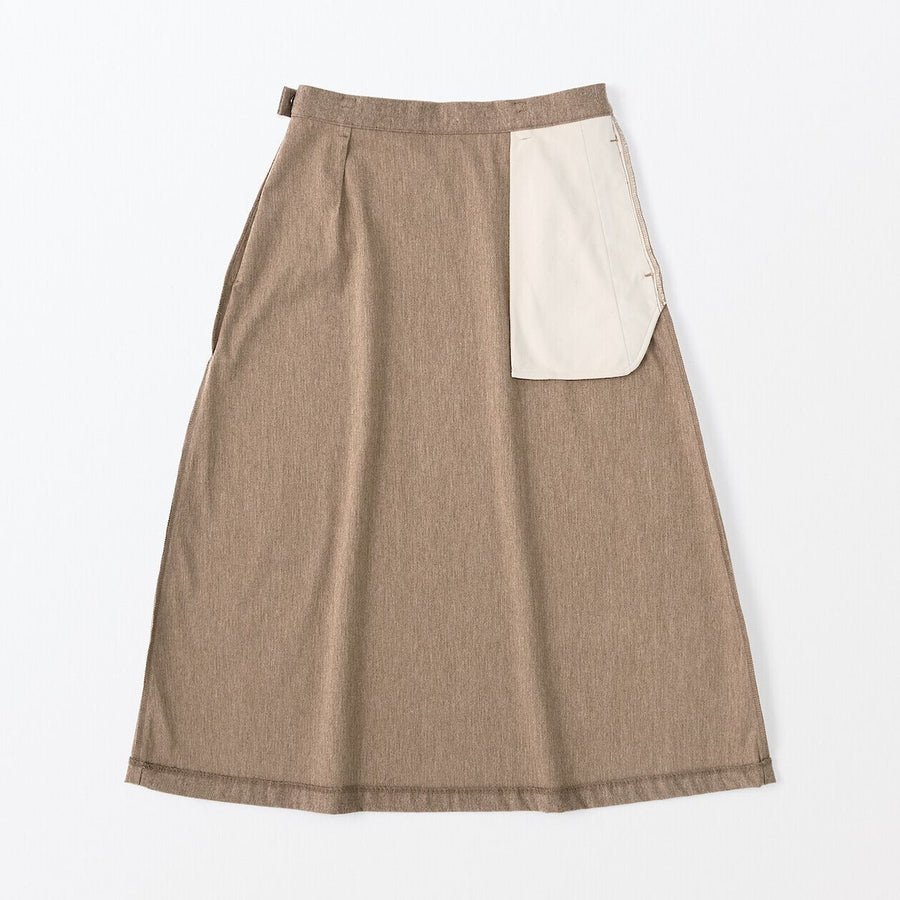 Stretch Brushed Flare Skirt