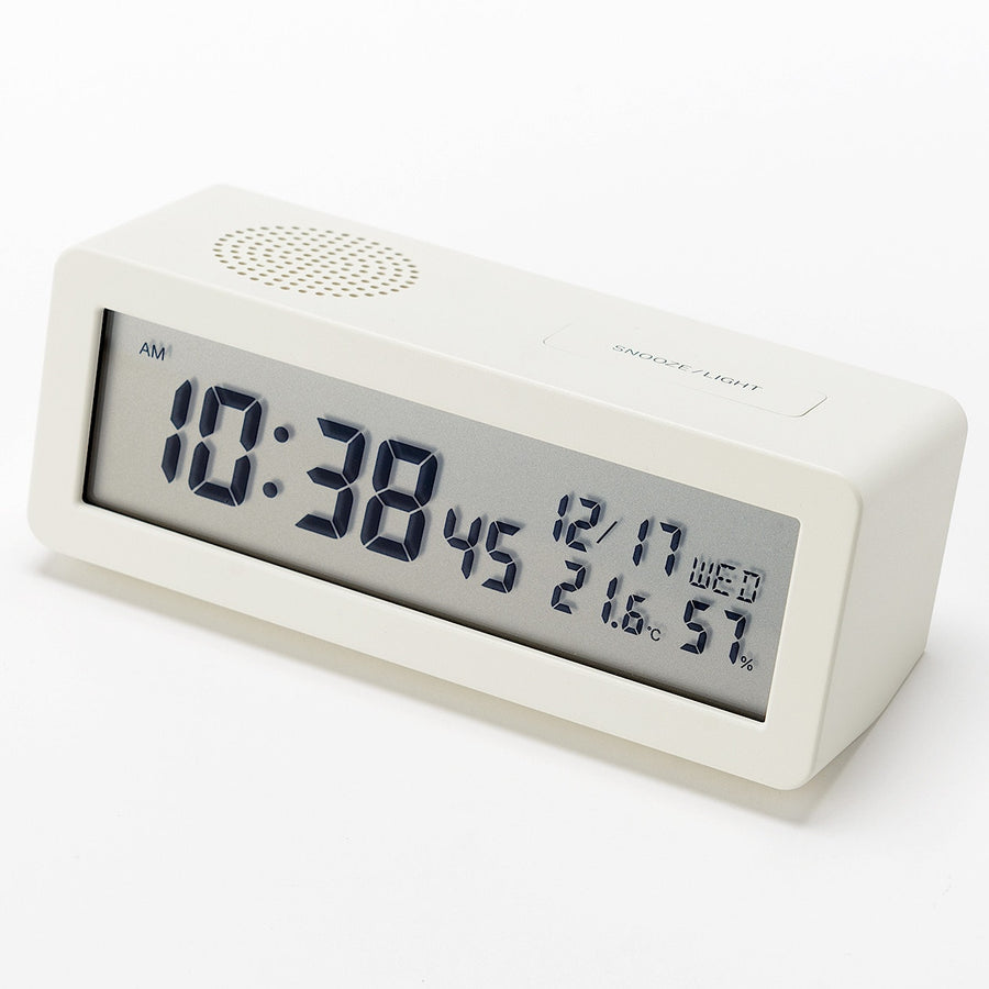 Digital Clock With Volume-Adjustable Alarm - MUJI Australia