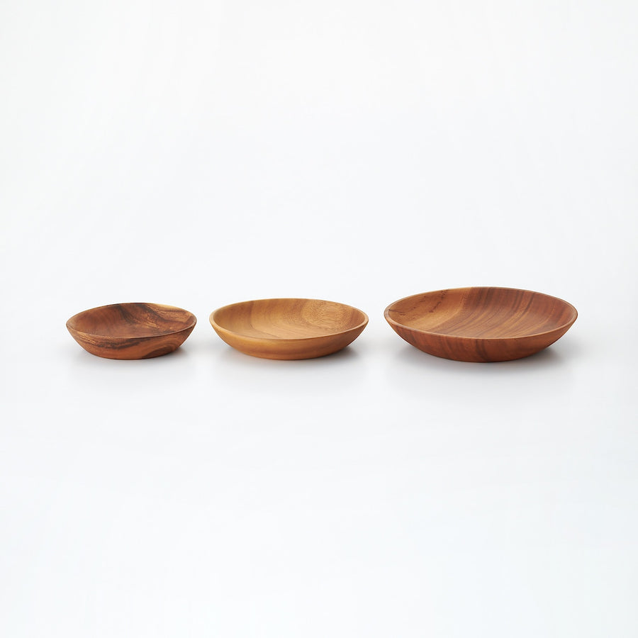 Acacia Deeper Plate - Medium - MUJI Australia