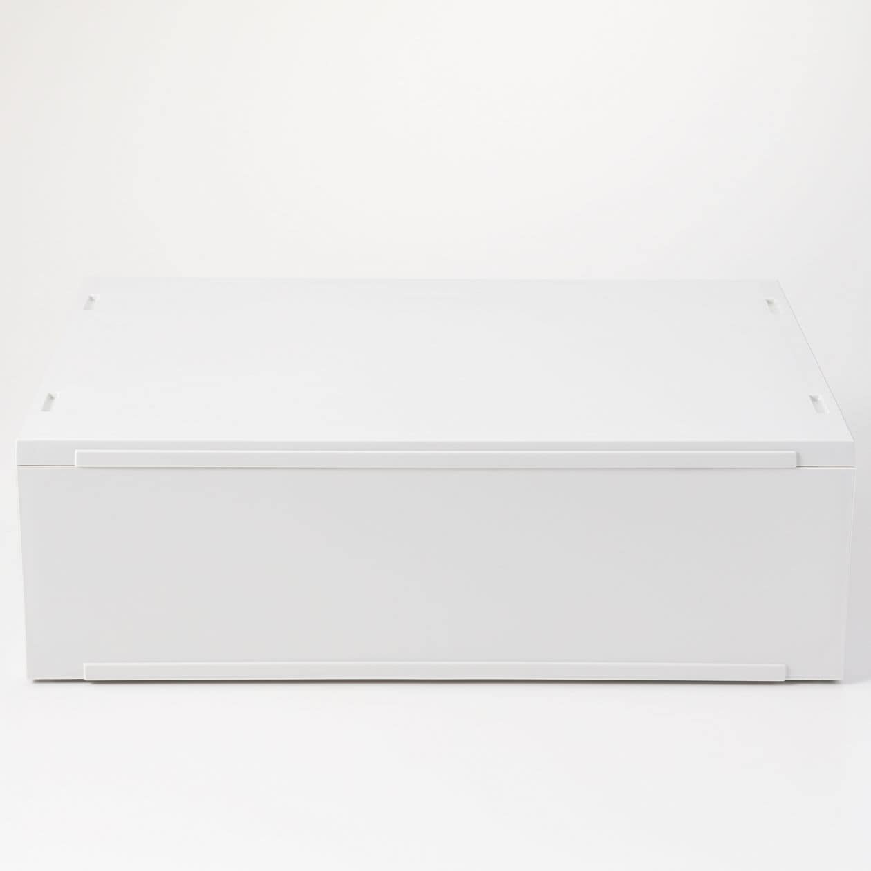 Storage Case Wide Buy MUJI White Grey Polypropylene Storage Case Wide - Shallow