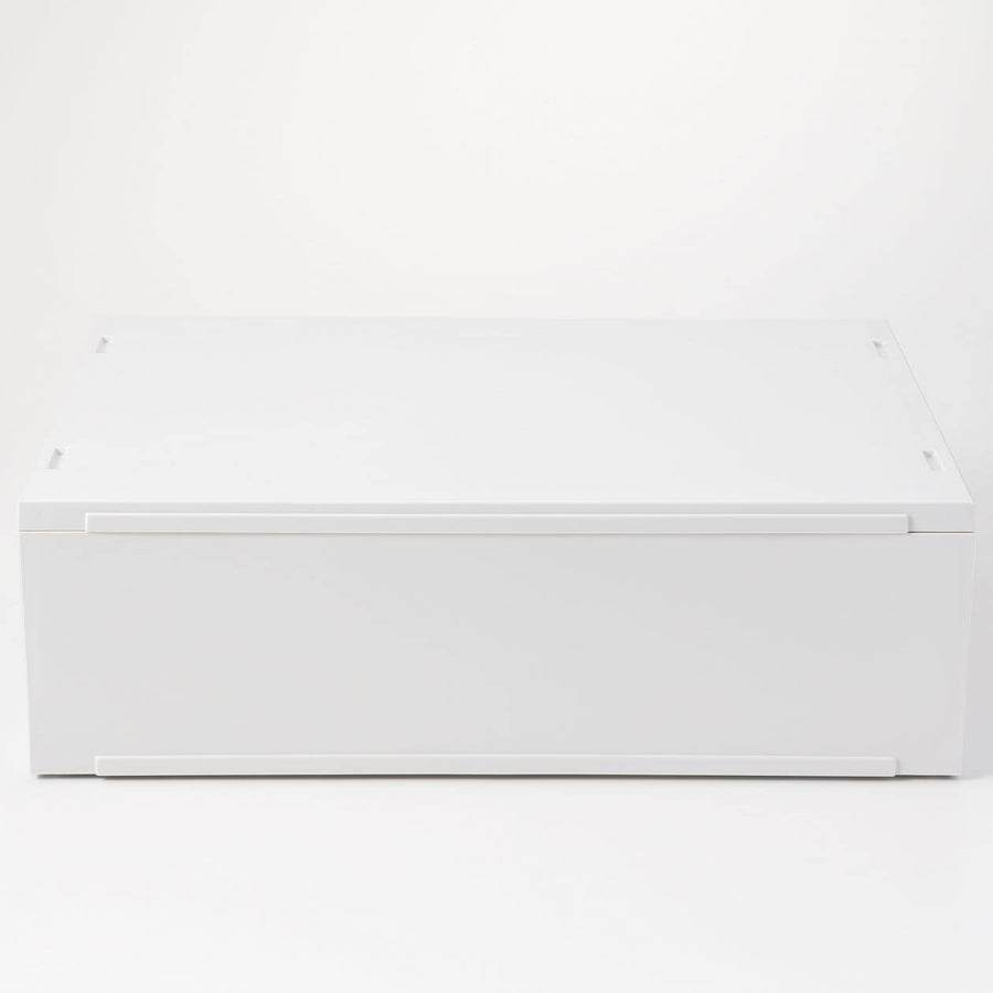 Polypropylene Rectangular Cases Buy MUJI White Grey Polypropylene Storage Case Wide - Shallow