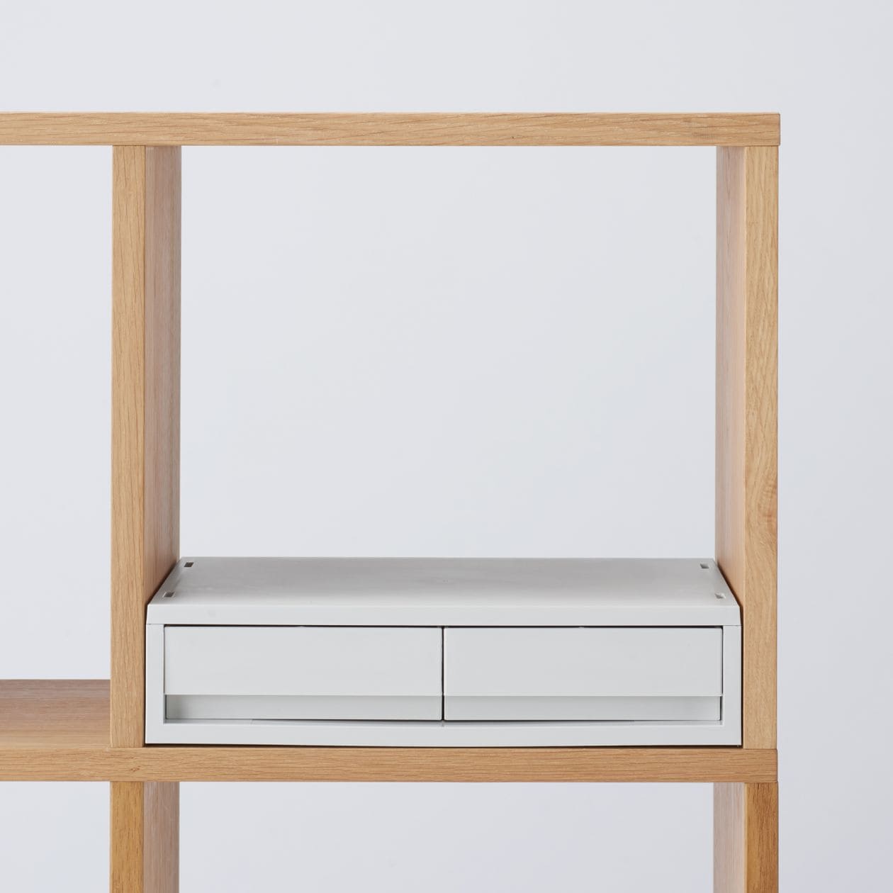 Storage Case Wide Buy MUJI 2-Drawer White Grey Polypropylene Storage Case Wide - Extra ...