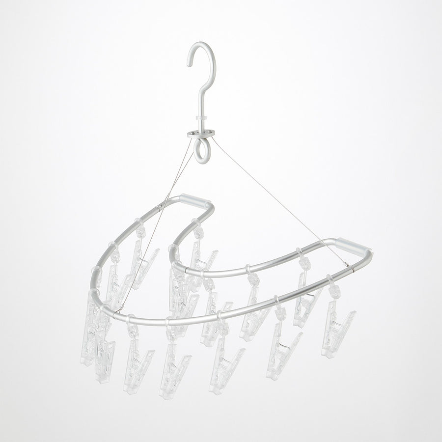 Aluminium Semi-Circle Hanger - 16 Pegs - MUJI Australia