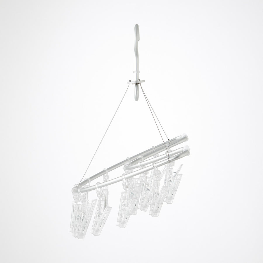 Aluminium Semi-Circle Hanger - 16 Pegs - MUJI Australia